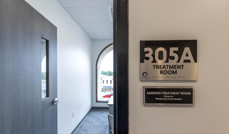 The ETBU Speech-Language Pathology Clinic treatment room 305A